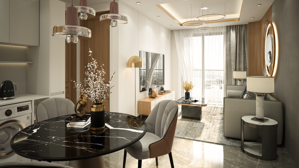 DG JKIA One Bedroom Airport Hotel Apartment Unit Layout