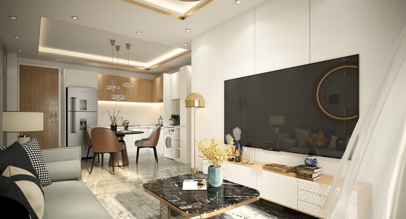 DG JKIA One Bedroom Airport Hotel Apartment Unit Layout