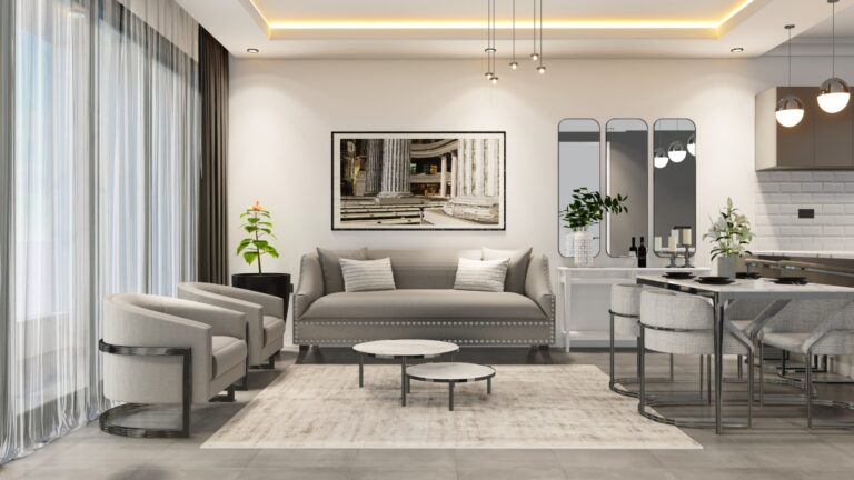 An interior view of DG West hotel-serviced apartment with premium furnishings.