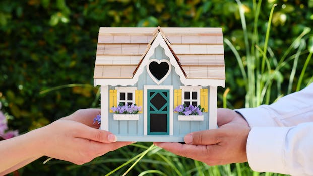 Close-up of hands holding a detailed miniature house model, symbolizing goals of homeownership.
